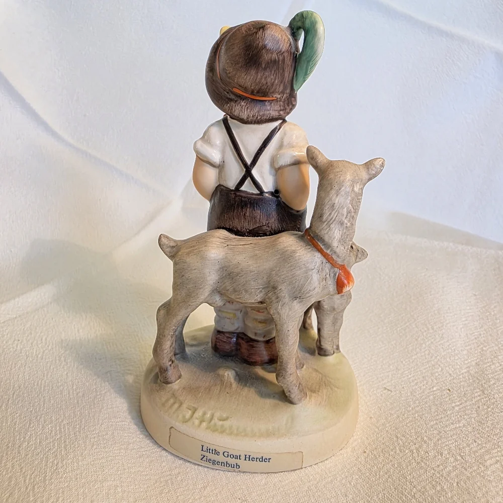 Vintage Goebel Hummel Little Goat Herder Charming Boy w Goats Figurine TMK 6